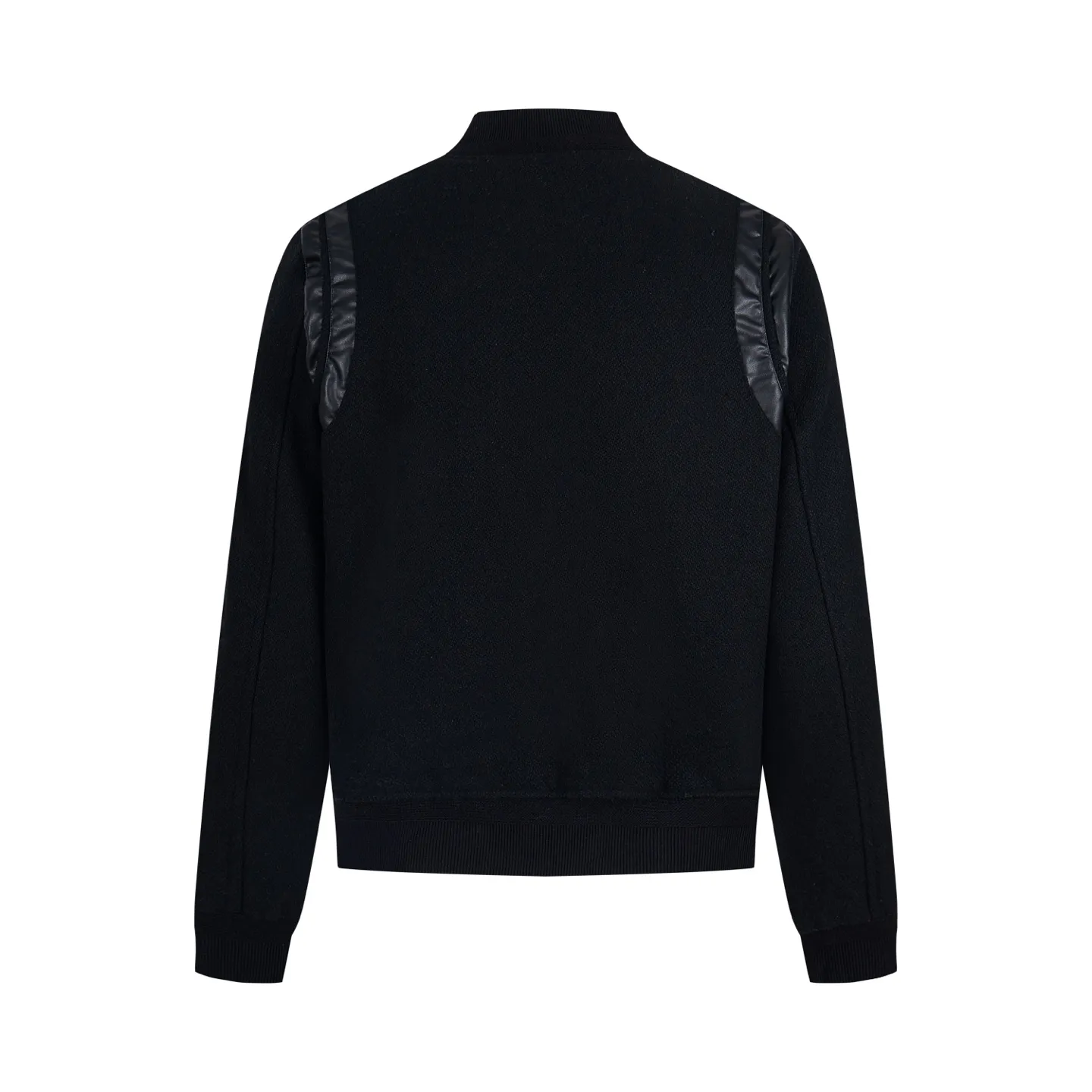 P480 high version in stock, all sizes Saint Laurent Paris slp classic leather patchwork black and white baseball collar jacket, original version 1:1 to develop the highest version on the Internet. It took 2 months to customize pure wool fabric and jacquard ribbing (ordinary machines cannot achieve this jacquard effect), the version is super handsome, and the patchwork position is very particular about parking technology. Whether the whole dress is good or not depends on the position 46-48-50-52